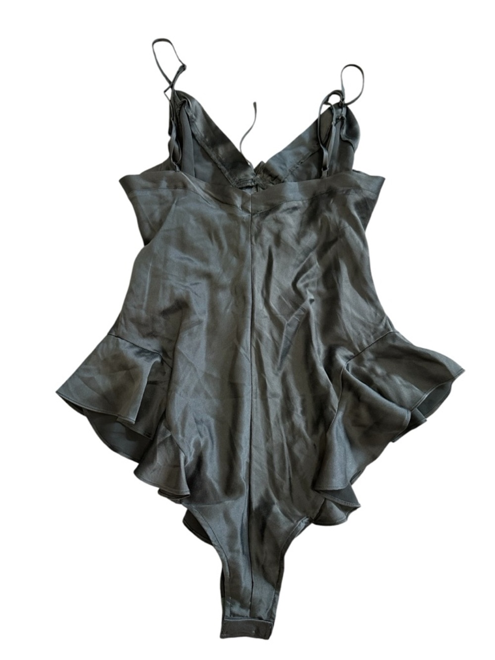SKIMS Gunmetal Silk Teddy Size L - Picture 3 of 4